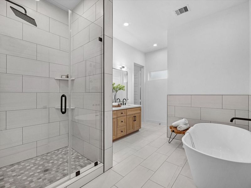 Furnished interior view inside a new home in , Houston (Image 24).