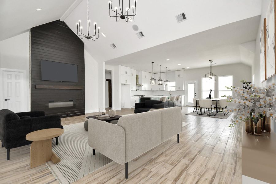 Virtually Staged Living Area