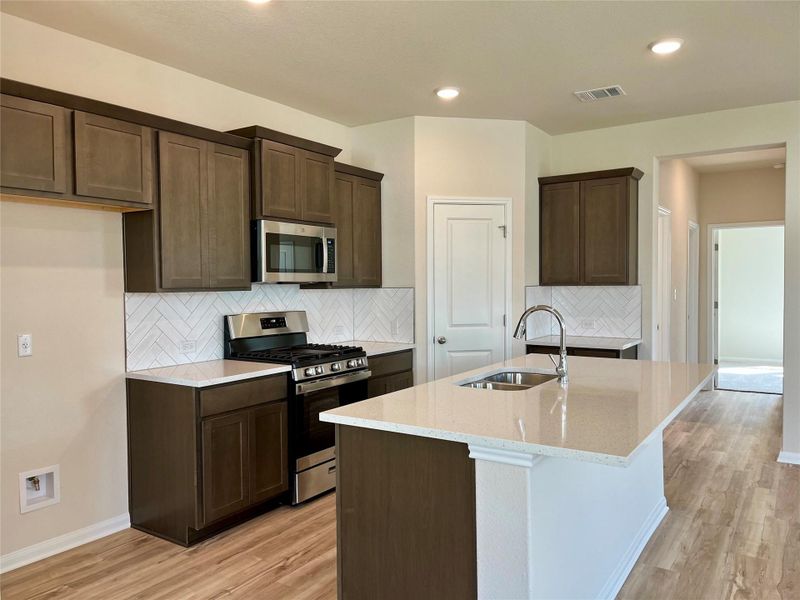 Furnished interior view inside a new home in Anthem Cottages, Kyle (Image 12). Furnished interior view inside a new home in Anthem Cottages, Kyle (Image 12).