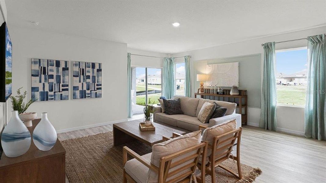 Furnished interior view inside a new home in , Lakeland (Image 3). Furnished interior view inside a new home in , Lakeland (Image 3).