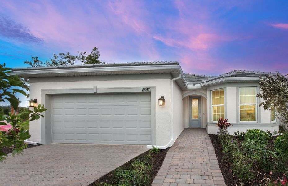 Representative exterior photo of a completed home built from the Mystique by Pulte Homes in Legacy Groves, Nokomis, FL (Image 22).