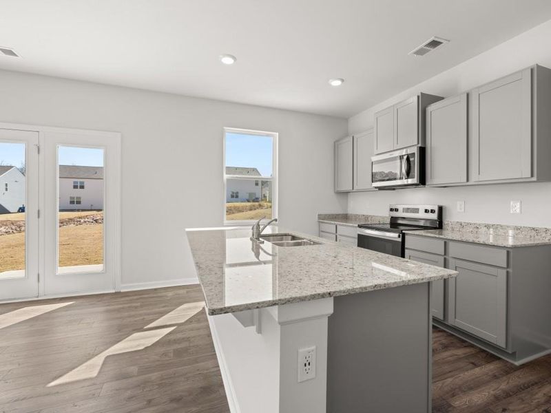 Furnished interior view inside a new home in Pointe Park, Union City (Image 6).