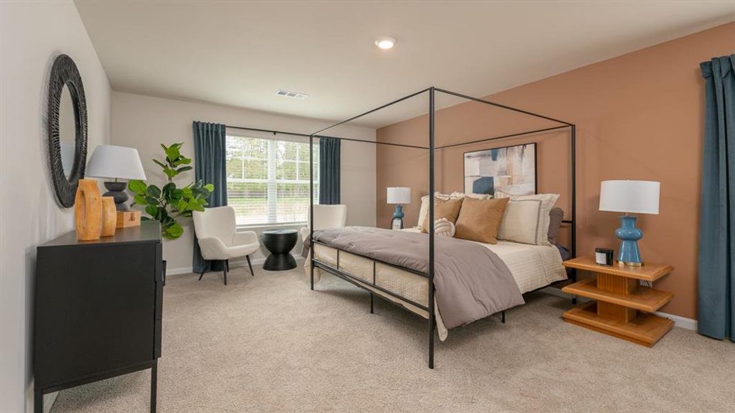 Furnished interior view inside a new home in Rosewood Farms, Acworth (Image 9). Furnished interior view inside a new home in Rosewood Farms, Acworth (Image 9).