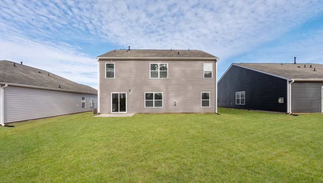 Front exterior of a new home in Lakestone, Woodruff, SC, highlighting curb appeal (Image 2).