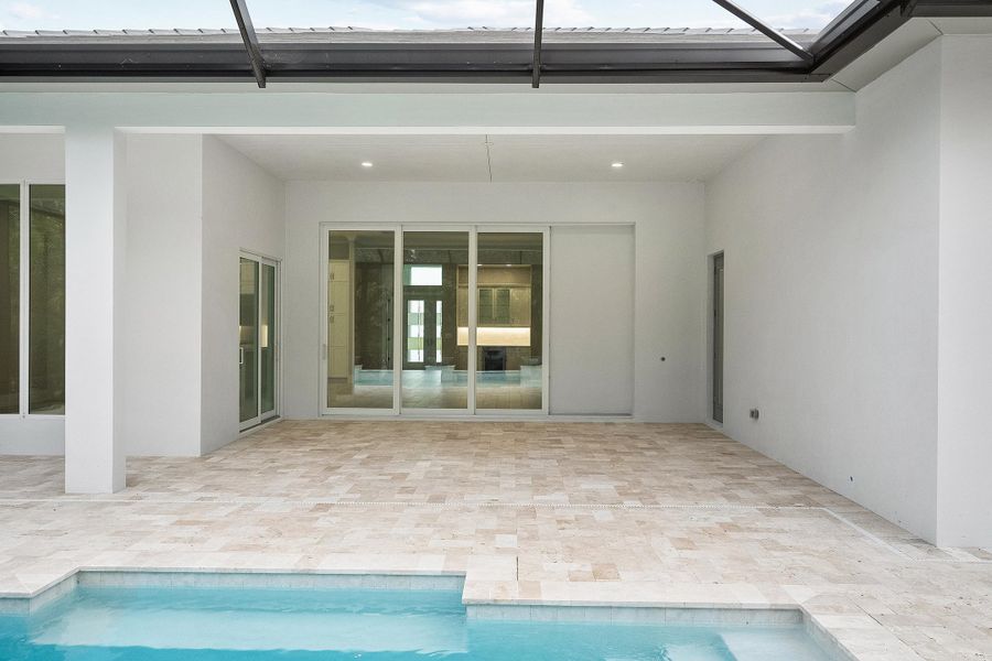 2D floor plan layout for the Somerset by GHO Homes in The Reserve at Grand Harbor, Vero Beach, FL (Image 24).