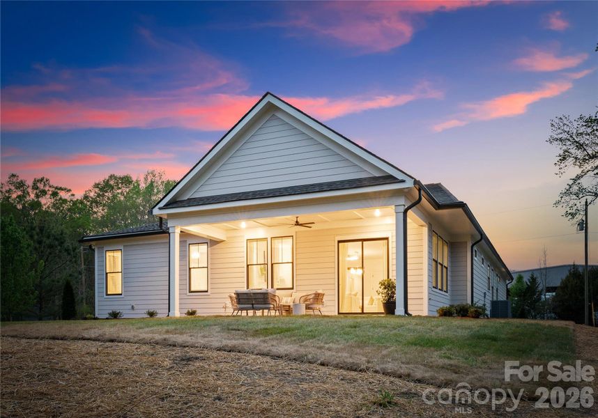 Exterior details and patio area of a home in , Locust (Image 25).
