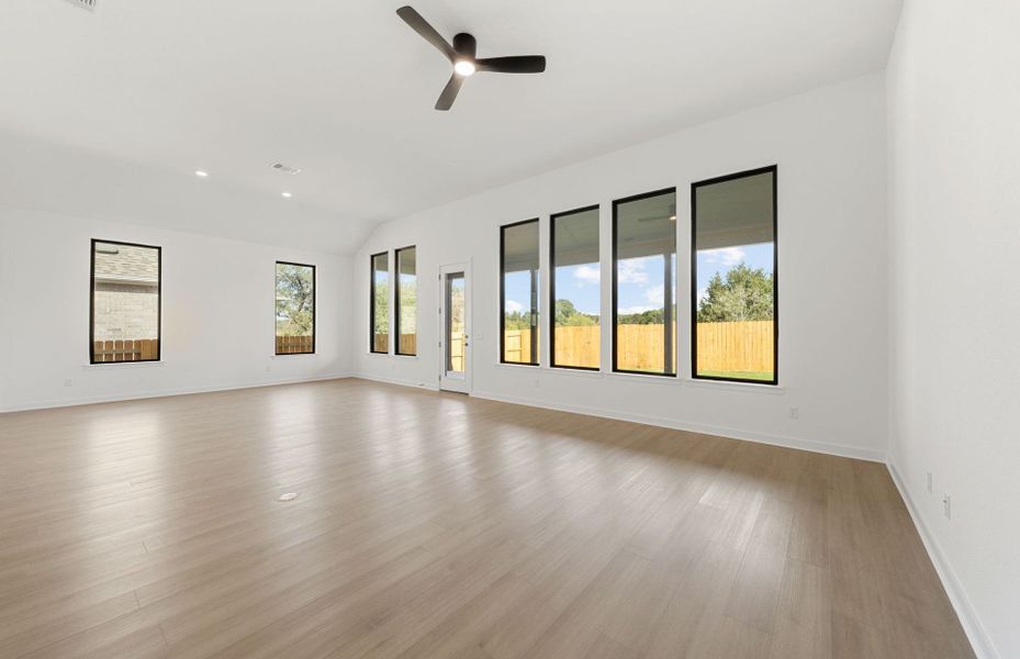 Representative unfurnished interior of a home built from the Dobbin by Pulte Homes in 6 Creeks, Kyle (Image 15).