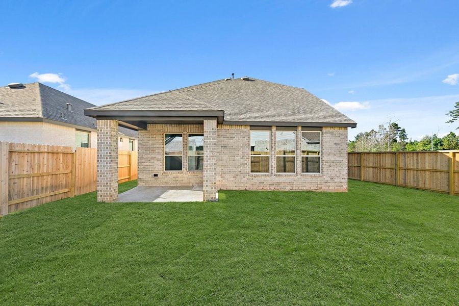 Exterior details and patio area of a home in Grand Central Park: 40ft. lots, Conroe (Image 3). Exterior details and patio area of a home in Grand Central Park: 40ft. lots, Conroe (Image 3).
