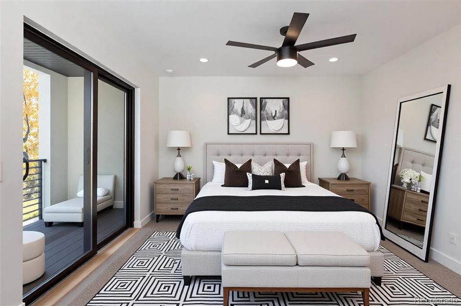 Furnished interior view inside a new home in , Denver (Image 11). Furnished interior view inside a new home in , Denver (Image 11).