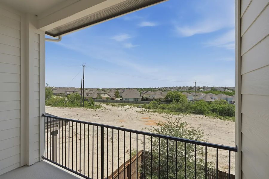 Exterior details and patio area of a home in Prominence Urban, San Antonio (Image 24).