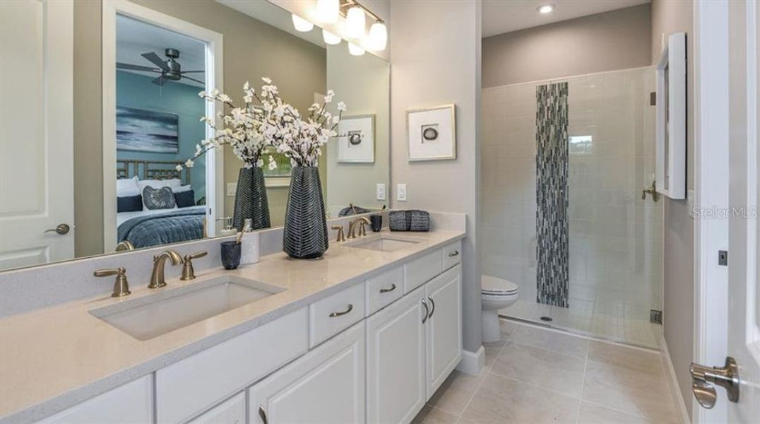 Furnished interior view inside a new home in Esplanade at Azario Lakewood Ranch, Bradenton (Image 17).