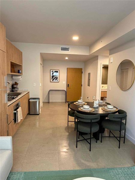 Furnished interior view inside a new home in , Miami (Image 15).