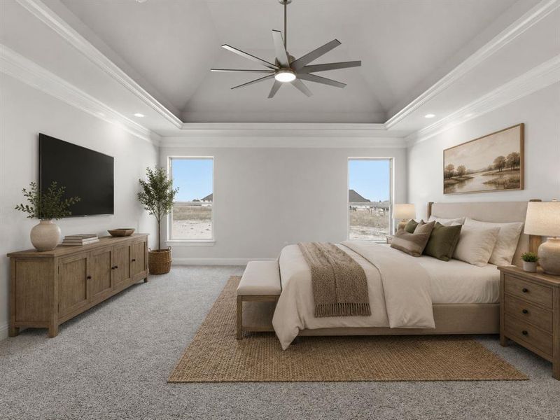 Virtually Staged Primary Bedroom Virtually Staged Primary Bedroom