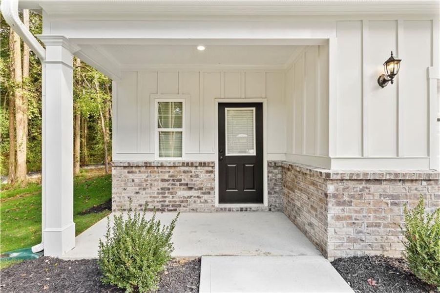 Exterior details and patio area of a home in , Buford (Image 22).