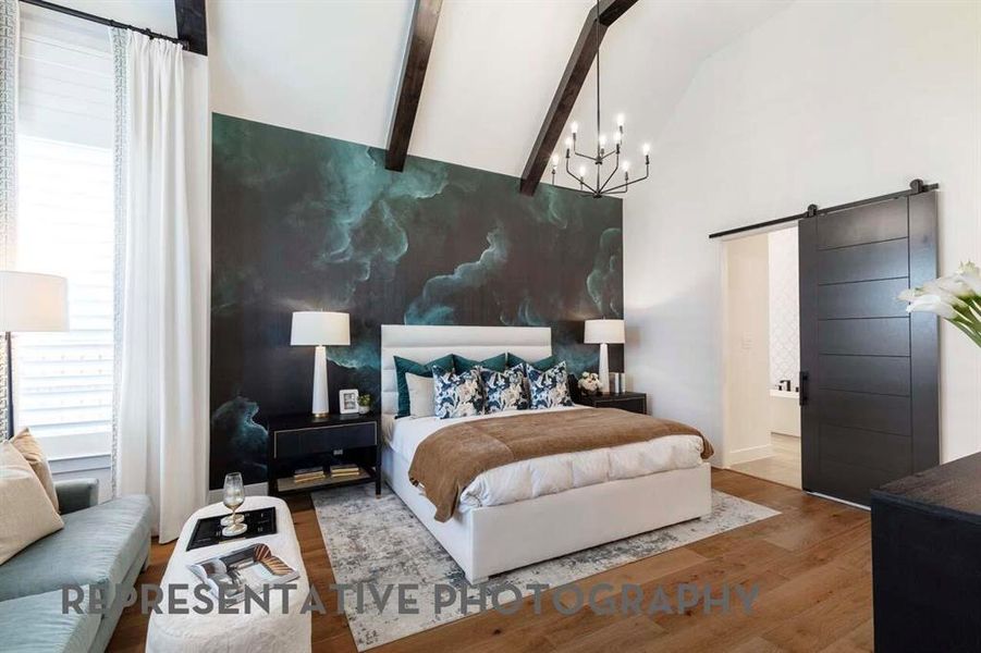 Furnished interior view inside a new home in Star Trail, Prosper (Image 7).
