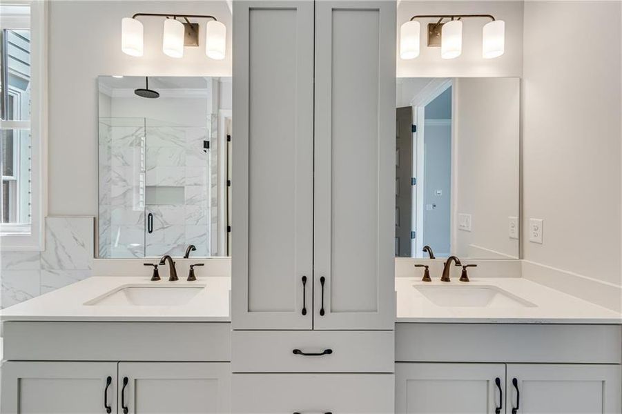 Close-up of interior finishes inside a home in , Dacula (Image 12).