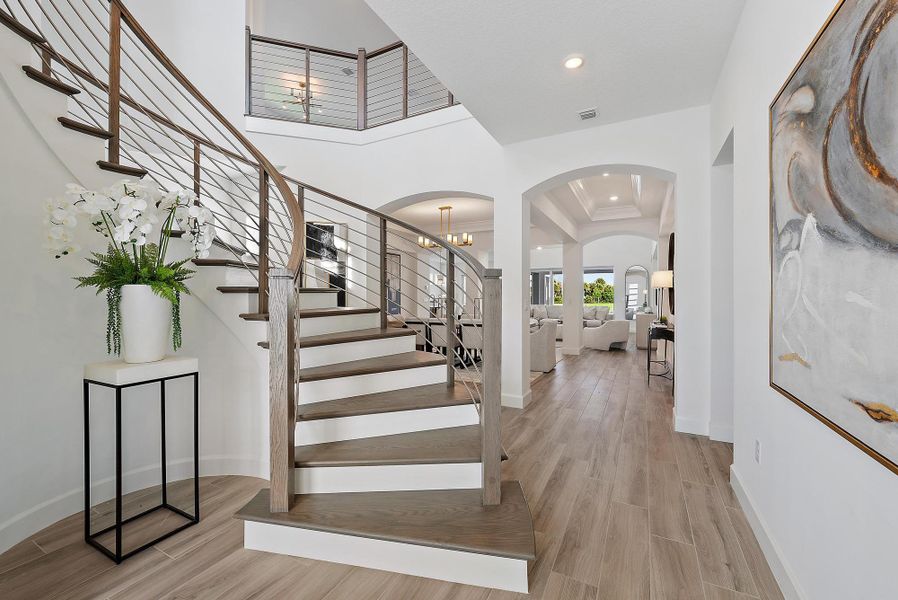 Furnished interior view inside a new home in , Jupiter (Image 38).