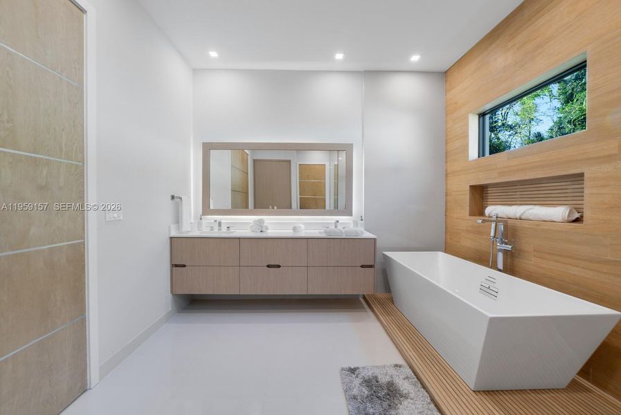 Furnished interior view inside a new home in , Miami (Image 6).