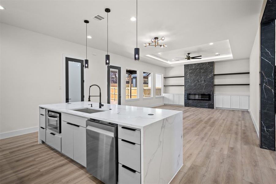 Furnished interior view inside a new home in , Dallas (Image 11).