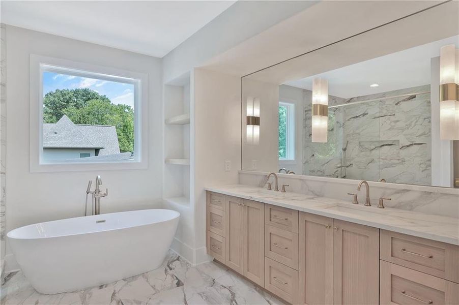 Furnished interior view inside a new home in , Atlanta (Image 17).