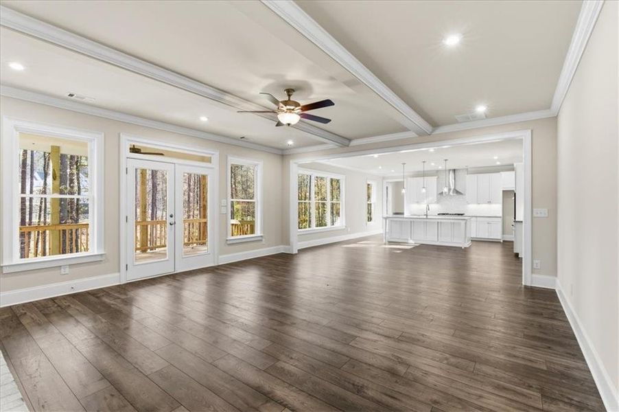 Spacious, unfurnished interior of a new home in Ford Landing, Acworth (Image 25).
