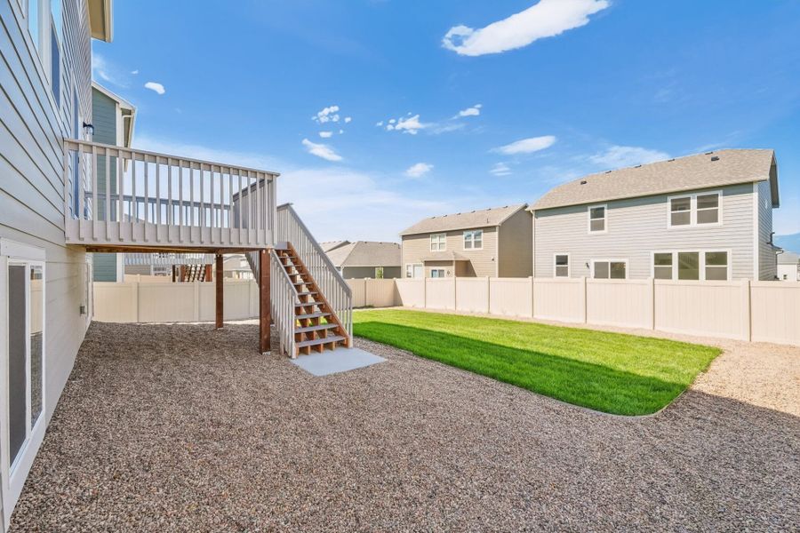 Exterior details and patio area of a home in Aspen Ranch, Fountain (Image 23).