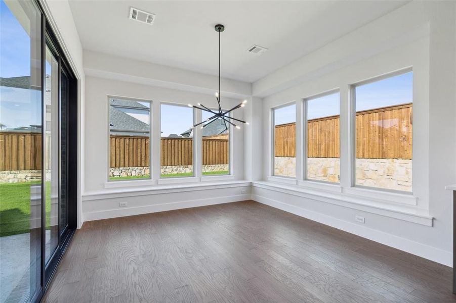 Dining inside or out is a breeze with your dream kitchen just steps away from the light filled dining room or oversized covered back patio.