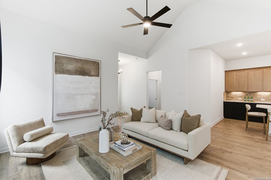 Furnished interior view inside a new home in The Crossvine, Schertz (Image 6). Furnished interior view inside a new home in The Crossvine, Schertz (Image 6).