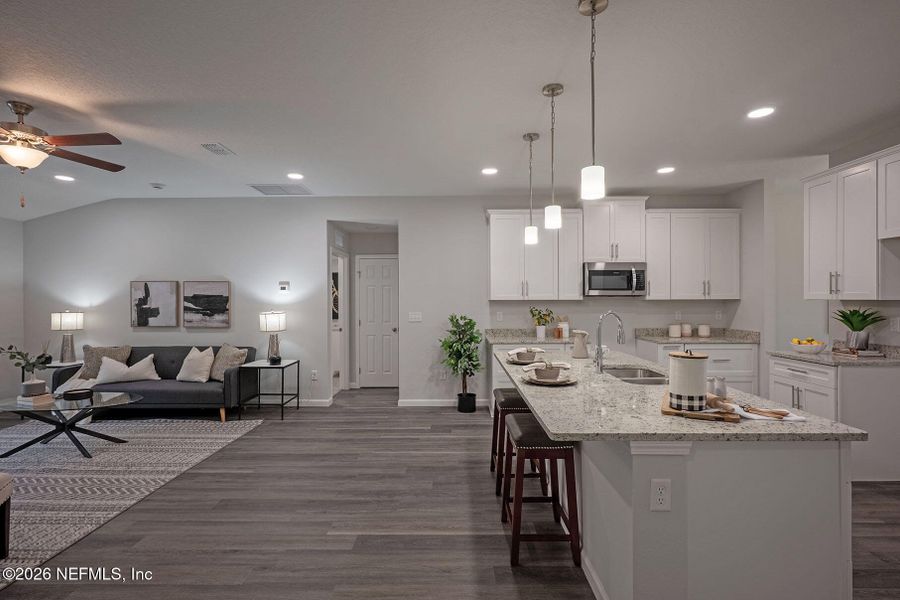 Furnished interior view inside a new home in , Jacksonville (Image 29).