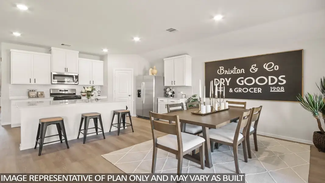 Furnished interior view inside a new home in New Waverly Station, New Waverly (Image 6).