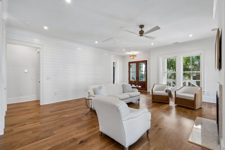 Furnished interior view inside a new home in , Folly Beach (Image 75).