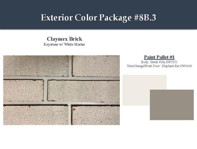 Sample of building materials used in homes in Windrose Green, Angleton (Image 6).