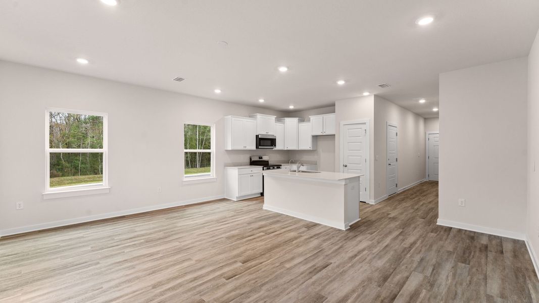 Furnished interior view inside a new home in Genoa Landing Townhomes, Freeport (Image 9).