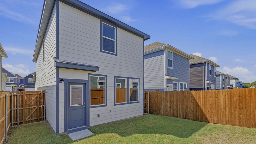 Exterior details and patio area of a home in Arbor Trails South, Princeton (Image 4).