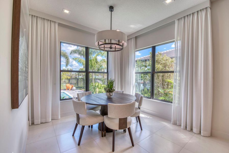 Furnished interior view inside a new home in Apex at Avenir, Palm Beach Gardens (Image 33).