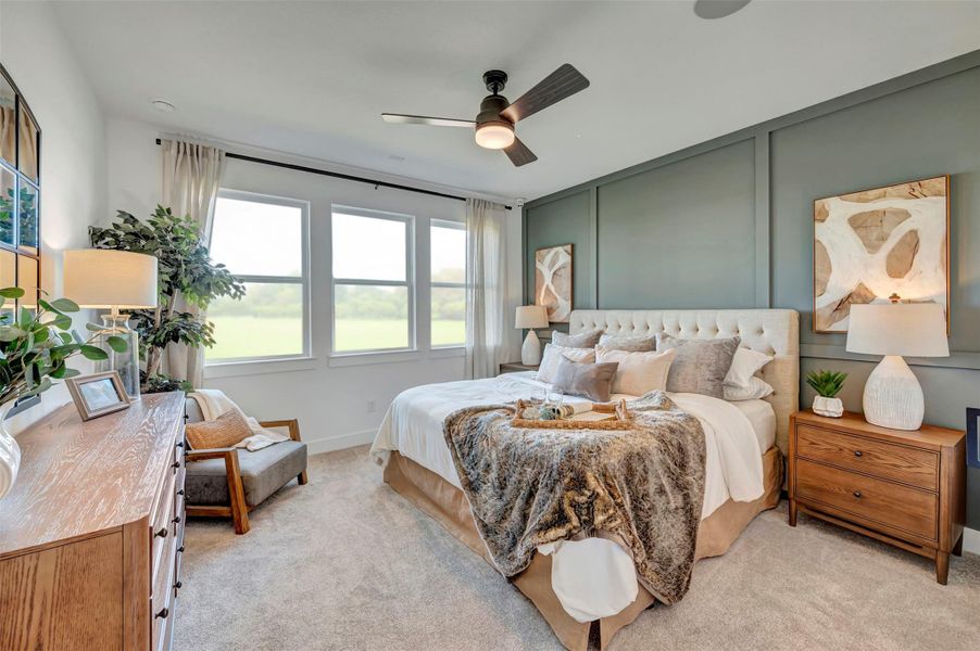 Spacious primary suite (*Photo not of actual home and used for illustration purposes only.)