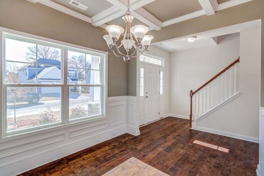 Representative unfurnished interior of a home built from the Drayton by Caviness & Cates Communities in Bartlett Manor, Youngsville (Image 62).