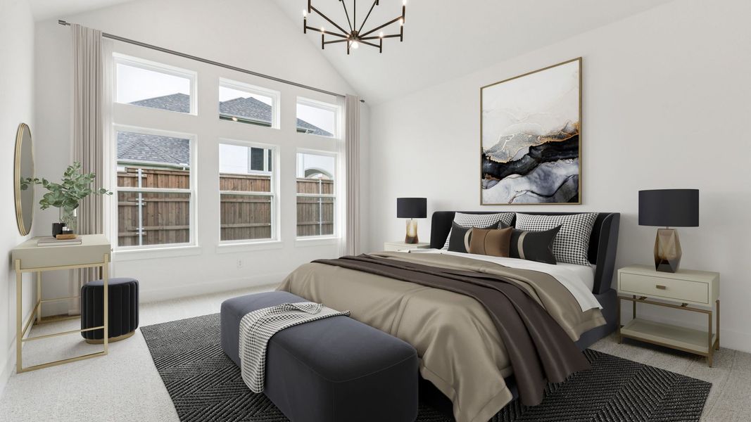 Furnished interior view inside a new home in Eliana, McKinney (Image 10).