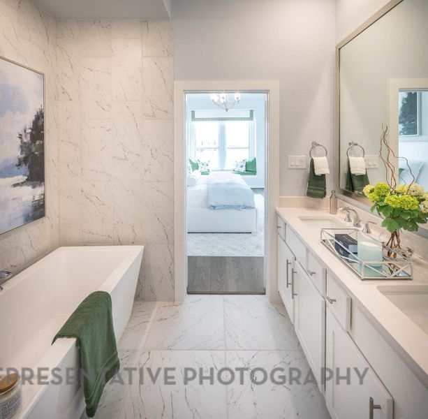 Furnished interior view inside a new home in , Cypress (Image 14).