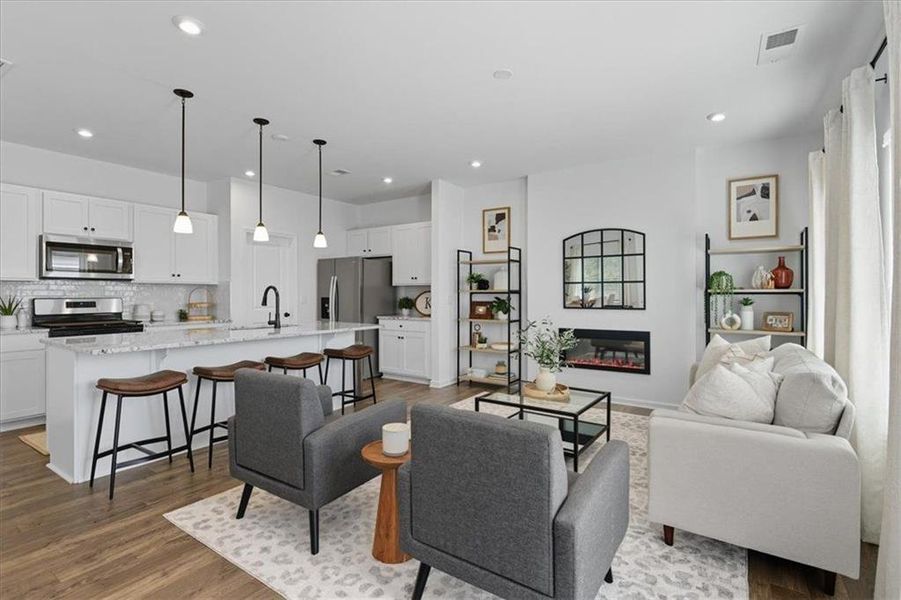 Furnished interior view inside a new home in Park Center Pointe, Austell (Image 19).
