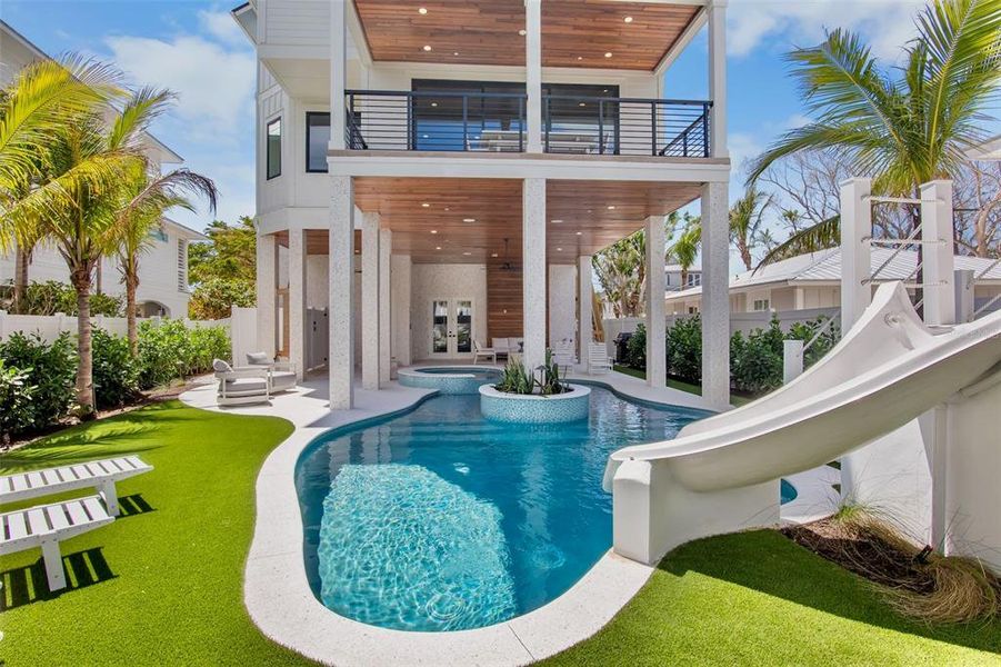 Exterior details and patio area of a home in , Sarasota (Image 22).