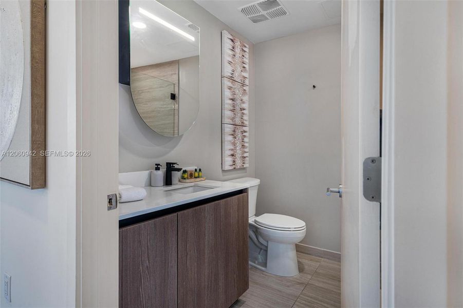 Furnished interior view inside a new home in , Miami Beach (Image 44).