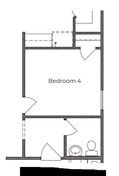 2D floor plan layout for the 2200 by Texas Homes in Trilogy Grove, Leon Valley, TX (Image 5).