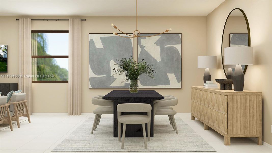 Furnished interior view inside a new home in Arbor Estates, Miami (Image 3).