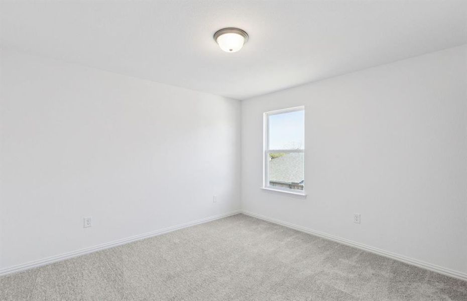 Spacious secondary bedroom on second level Spacious secondary bedroom on second level