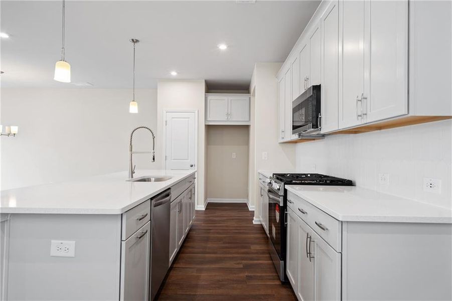 Furnished interior view inside a new home in The Village at Shallowford, Kennesaw (Image 7).