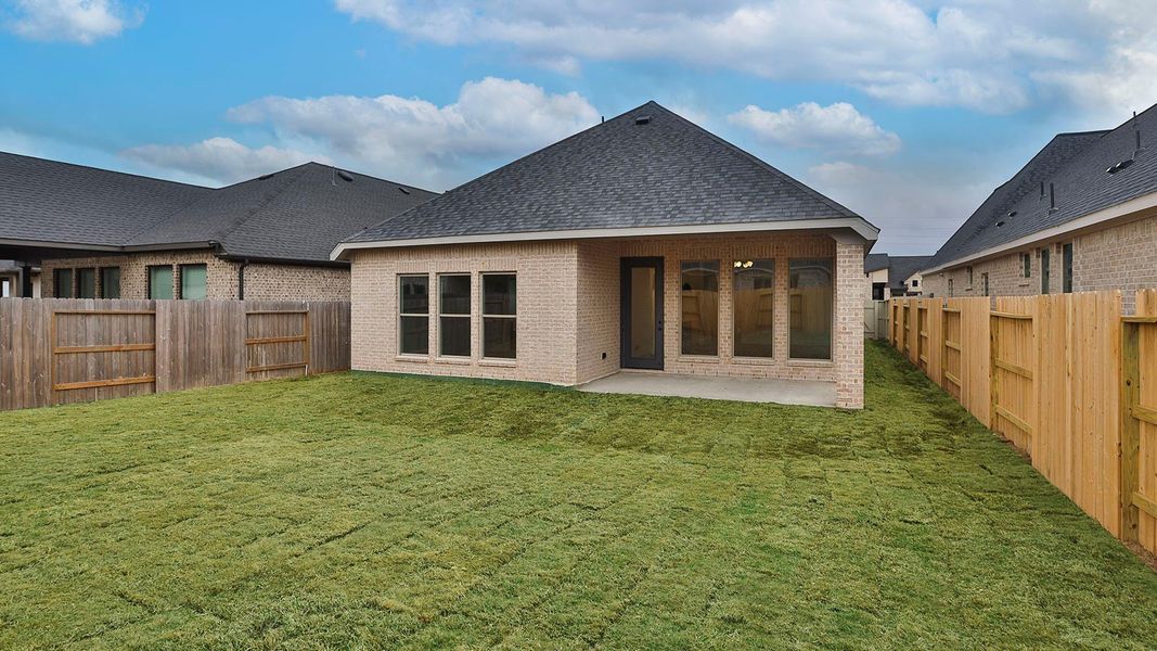 Exterior details and patio area of a home in Audubon, Magnolia (Image 3).