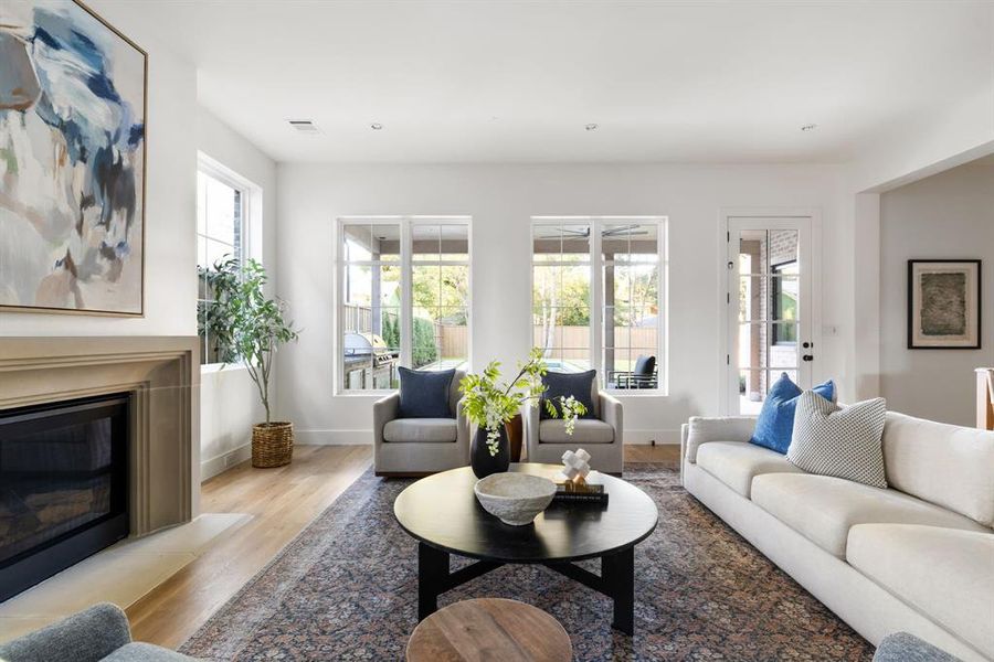 Furnished interior view inside a new home in , Dallas (Image 31).