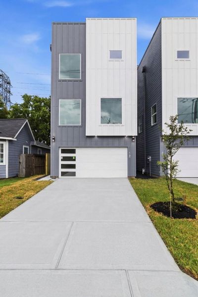 Front exterior of a new home in , Houston, TX, highlighting curb appeal (Image 24).