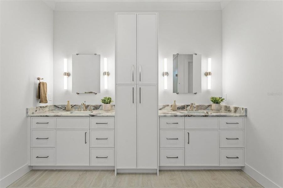 Furnished interior view inside a new home in , Tampa (Image 29).